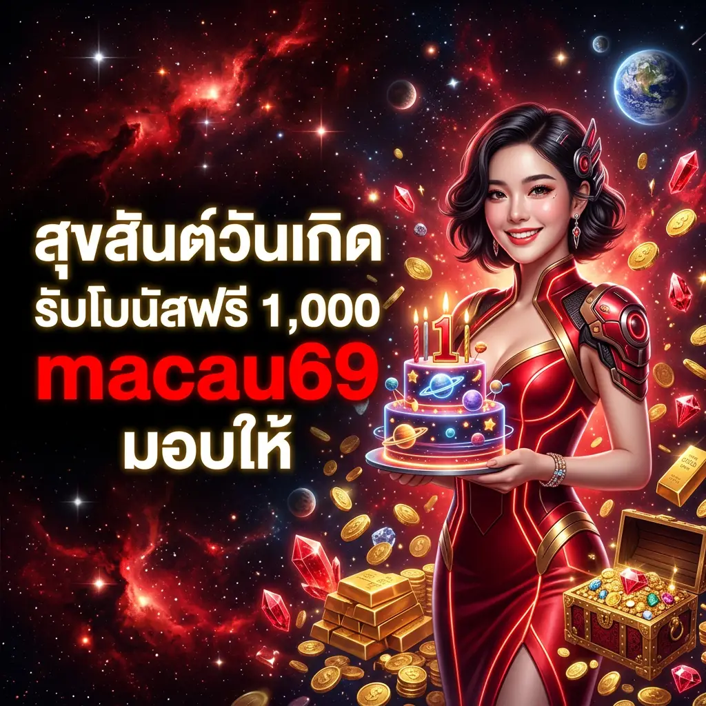 โปรโมชั่น macau69 สมาชิกใหม่ รับโบนัสสูงสุด เล่นได้เงินจริง